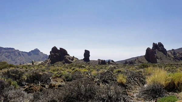 Τεράστιοι σχηματισμοί βράχων στο πάρκο Teide — Φωτογραφία Αρχείου