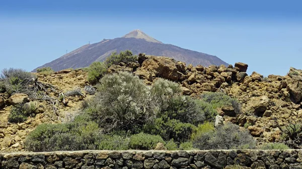 Vulcano teide mistico sull'isola di tenerife — Foto Stock