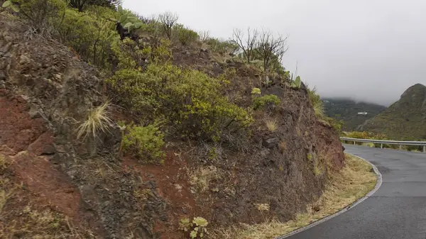 Kanyargós szerpentin utak Anaga hegyekben — Stock Fotó