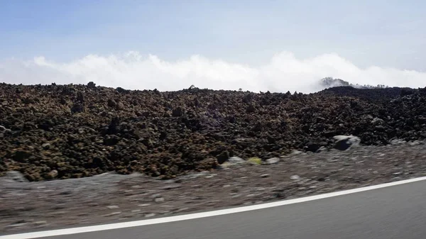 Grov vulkaniska landscpae på Teide Volcano — Stockfoto