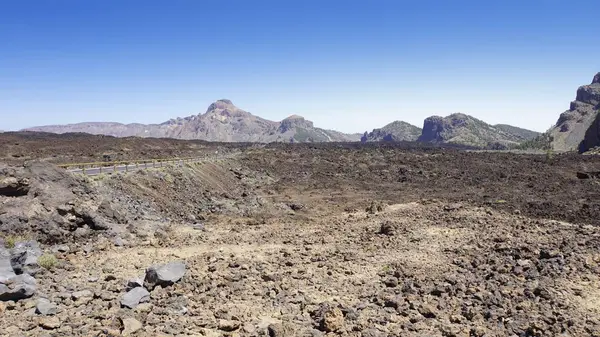 Ruige vulkanische tuben op de vulkaan de Teide — Stockfoto
