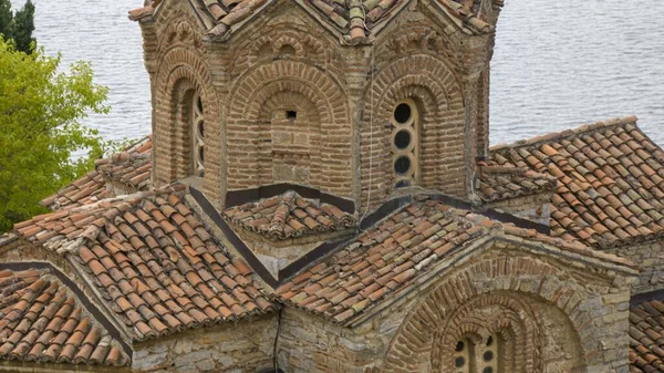 Chiesa di San Jovan Kaneo sul lago di Ohrid — Foto Stock