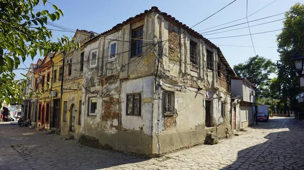 Famoso casco antiguo de skopje en macedonia — Foto de Stock