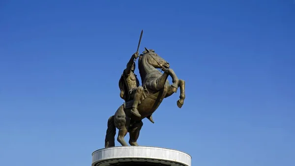 Makedóniai fővárosi emlékművek skopje — Stock Fotó