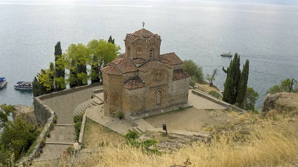 Iglesia Sv Jovan Kaneo en el lago Ohrid — Foto de Stock