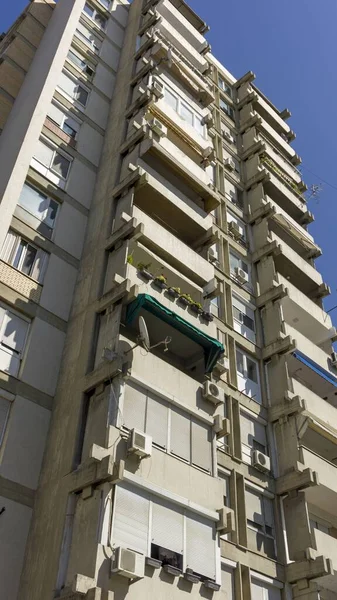 Skyscrapers of skopje in macedonia — Stock Photo, Image