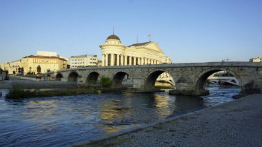 Macaristan 'ın başkenti skopje' de köprü