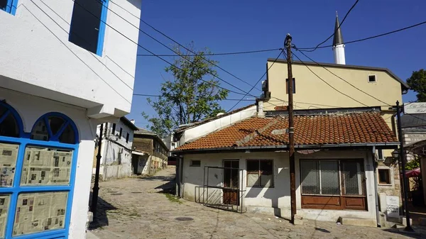 Famoso casco antiguo de skopje en macedonia — Foto de Stock