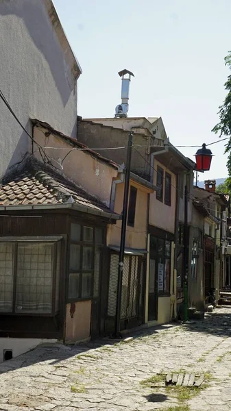 Berühmte Altstadt von Skopje in Mazedonien — Stockfoto