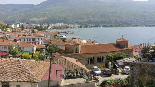 Ohrid Village e Ohrid Lake nella Macedonia del Nord — Foto Stock