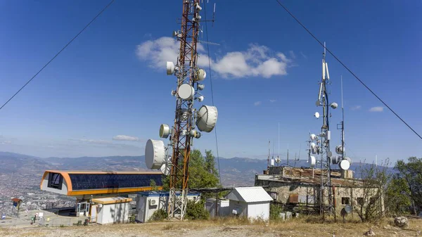 Estación de teleférico en Vodvodo Hill en Skopje — Foto de Stock