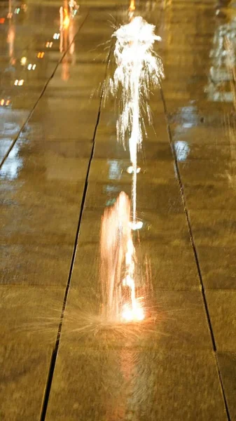 Fontane d'acqua di skopje — Foto Stock