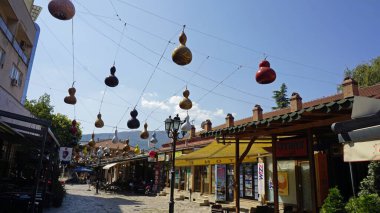 Üsküp, Makedonya, Eylül 2019: Sonbaharda Tarihi Eski Kent