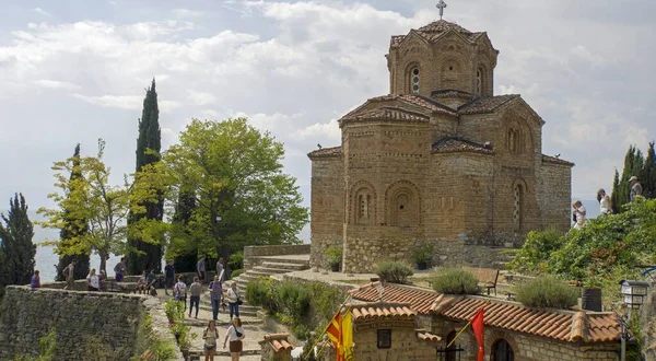 Ohrid, Macedonia, circa Septiembre 2019: Sv. Iglesia Jovan Kaneo — Foto de Stock