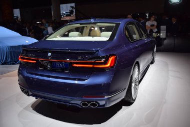 Frankfurt, Almanya, Eylül 09-2019: Bmw Alpina B7 Langversion Allrad Iaa 2019