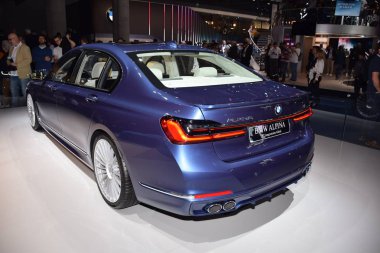 Frankfurt, Almanya, Eylül 09-2019: Bmw Alpina B7 Langversion Allrad Iaa 2019