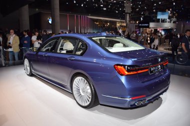 Frankfurt, Almanya, Eylül 09-2019: Bmw Alpina B7 Langversion Allrad Iaa 2019