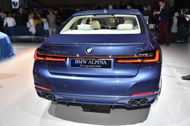 Frankfurt, Almanya, Eylül 09-2019: Bmw Alpina B7 Langversion Allrad Iaa 2019