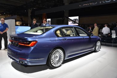 Frankfurt, Almanya, Eylül 09-2019: Bmw Alpina B7 Langversion Allrad Iaa 2019