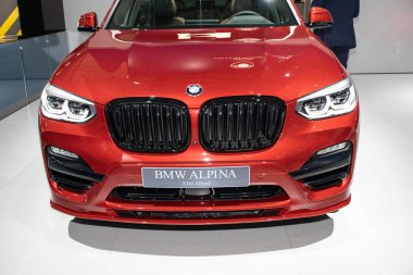 Frankfurt, Almanya - 09 Eylül 2019: Bmw Alpina Xd4 Iaa 2019 'da sergilendi