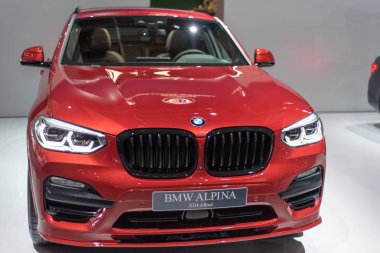 Frankfurt, Almanya - 09 Eylül 2019: Bmw Alpina Xd4 Iaa 2019 'da sergilendi