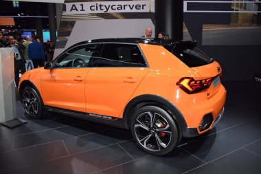 Frankfurt, Almanya, Eylül 09-2019: Audi A1 Şehir Oymacısı Iaa 2019