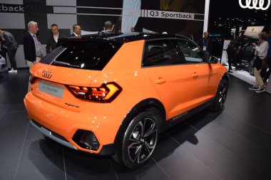 Frankfurt, Almanya, Eylül 09-2019: Audi A1 Şehir Oymacısı Iaa 2019