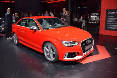 Frankfurt, Almanya, Eylül 09-2019: Audi Rs3 quattro Iaa 2019