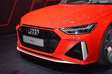 Frankfurt, Almanya, Eylül 09-2019: Audi Rs6 Avant Iaa 2019