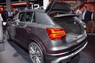 Frankfurt, Almanya, Eylül 09-2019: Audi Sq2 Iaa 2019
