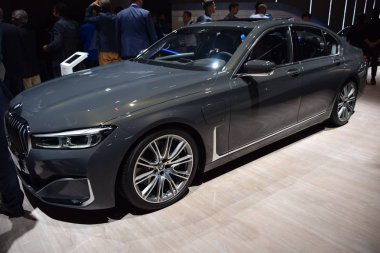 Frankfurt, Almanya, Eylül 09-2019: Bmw The745e Iaa 2019