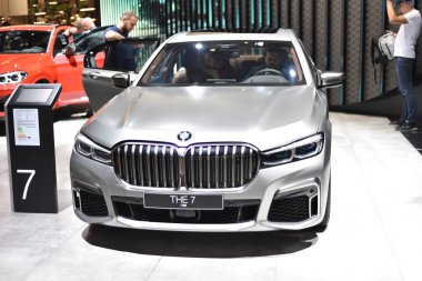 Frankfurt, Almanya, 11 Eylül 2019: Bmw The7 M760li Iaa 2019