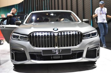 Frankfurt, Almanya, 11 Eylül 2019: Bmw The7 M760li Iaa 2019