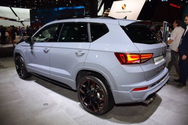 Frankfurt, Almanya, 10 Eylül 2019: Cupra Ateca Özel Sürüm Iaa 2019