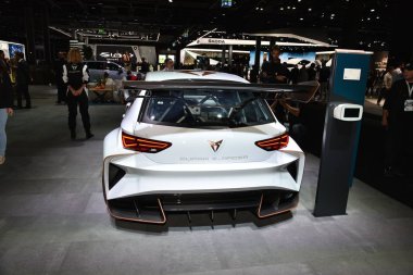 Frankfurt, Almanya, 10 Eylül 2019: Cupra E-Racer Iaa 2019