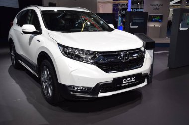 Frankfurt, Almanya, Eylül 09-2019: Honda Cr-V Hybrid Iaa 2019