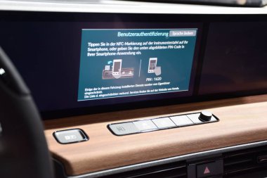 Frankfurt, Almanya, Eylül 09-2019: Honda E (ürün versiyonu) Iaa 2019