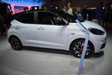 Frankfurt, Almanya, Eylül 09-2019: Hyundai i10 N hattı I aa 2019