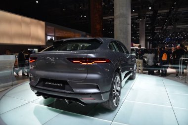 Frankfurt, Almanya, 11 Eylül 2019: Jaguar I-Pace Ev400 Awd 2019