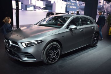 Frankfurt, Almanya, 10 Eylül 2019: Mercedes A 250 e Iaa 2019