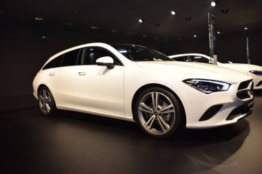 Frankfurt, Almanya, 10 Eylül 2019: Mercedes Cla 200 Atış Fren Iaa 2019