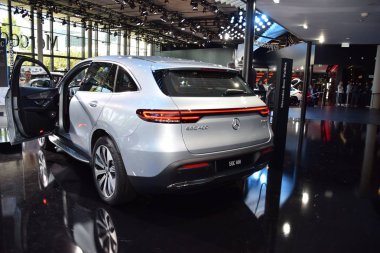 Frankfurt, Almanya, 10 Eylül 2019: Mercedes Eqc 400 Iaa 2019