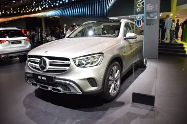 Frankfurt, Almanya, 10 Eylül 2019: Mercedes Glc 300 e Iaa 2019