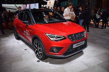 Frankfurt, Almanya, 10 Eylül 2019: Koltuk Arona Fr Tgi Iaa 2019