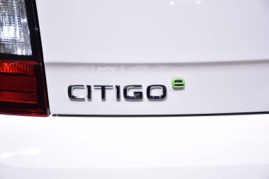 Frankfurt, Almanya, 10 Eylül 2019: Skoda Citigo e iv 2019