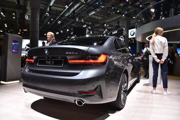 Frankfurt, Alemania, 10 de septiembre de 2019: BMW The3 330e IAA 2019 — Foto de Stock