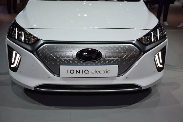 Frankfurt, Alemania, 09 de septiembre de 2019: Hyundai Ioniq Electro IAA 2019 — Foto de Stock