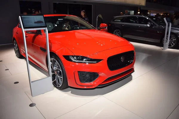 Frankfurt, Germany, September 11-2019: Jaguar XE R-Dynamic P300 AWD HSE IAA 2019 — Stock Photo, Image