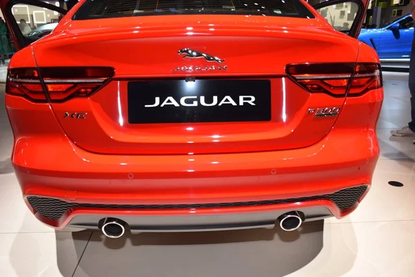 Francfort, Allemagne, 11 septembre 2019 : Jaguar XE R-Dynamic P300 AWD HSE IAA 2019 — Photo