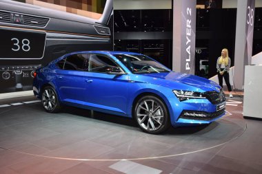 Frankfurt, Almanya, 10 Eylül 2019: Skoda Octavia Iaa 2019